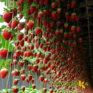 Клубника ампельная Анастасия купить по цене от 370р. в интернет-магазине «Посадика» с доставкой почтой в в Окуловкае и по всей России – [изображение №1].