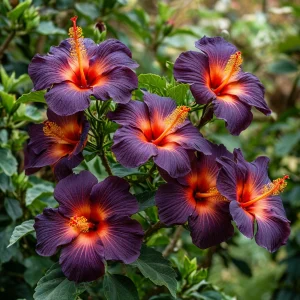 Гибискус Вивида Флэр купить по цене от 279р. в интернет-магазине «Посадика» с доставкой почтой в в Окуловкае и по всей России – [изображение №1].